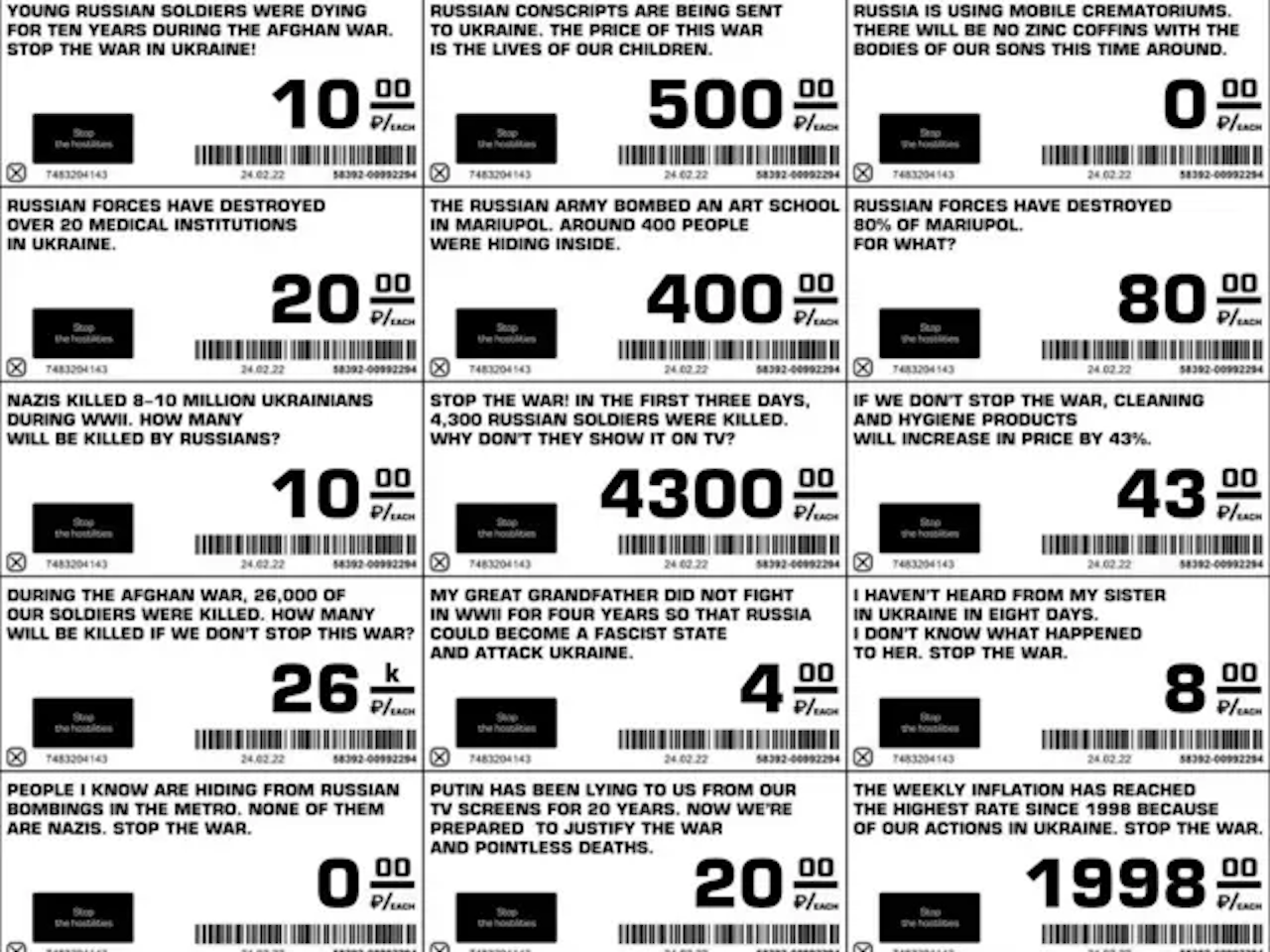 Anti-War Labels - exhibition